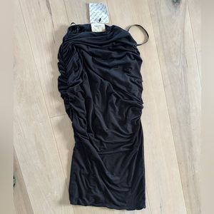 Size small new with tags Everyday black skirt. Midi ruched skirt.